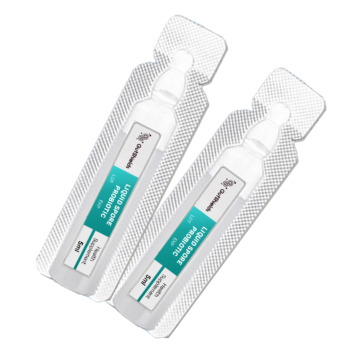 Gut Shields three Liquid Spore Probiotic vials displayed